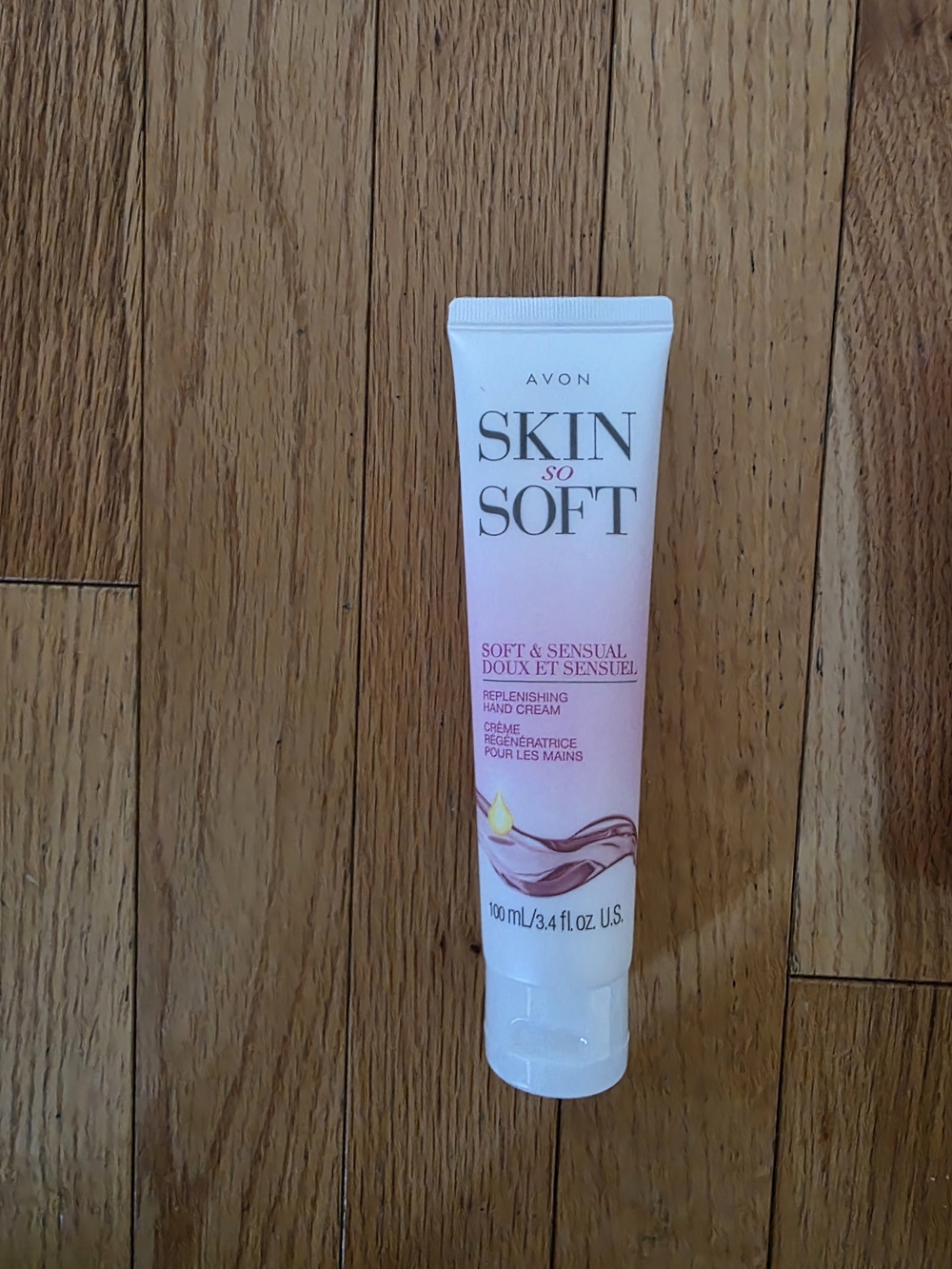Avon Skin So Soft Hand Cream - Pink and White Gradient